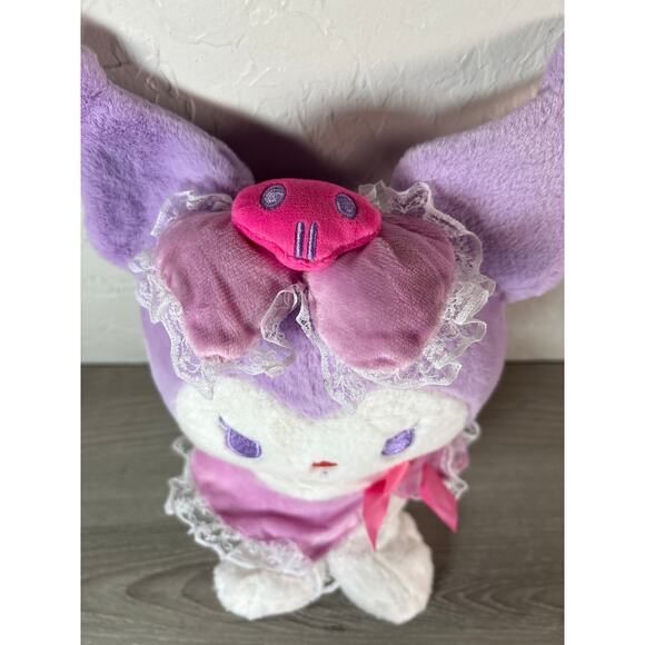 Hello Kitty Sanrio & Friends Purple Pink Kuromi 9” Plush 12” including ears - Picture 3 of 4